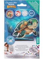 Комплект за диамантена бродерия Craft Buddy - Crystal Art Buddies: Костенурка, 7 части
