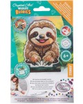 Комплект за диамантена бродерия Craft Buddy - Crystal Art Buddies: Ленивец, 7 части