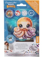Комплект за диамантена бродерия Craft Buddy - Crystal Art Buddies: Октопод, 7 части