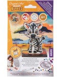 Комплект за диамантена бродерия Craft Buddy - Crystal Art Buddies: Зебра, 7 части