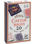 Комплект за фокуси Djeco - Cartum Magus, 20 магически трика с карти