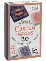 Комплект за фокуси Djeco - Cartum Magus, 20 магически трика с карти