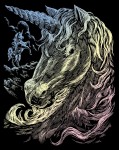 Комплект за гравиране Royal Holographic - Еднорог, 20 х 25 cm
