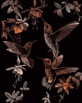 Комплект за гравиране Royal Copper - Трио колибри, 20 х 25 cm