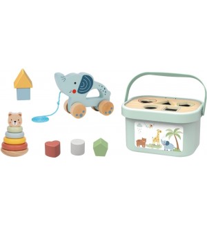 Комплект за игра 3 в 1 Tooky Toy - 14 части Комплект за игра 3 в 1 Tooky Toy - 14 части