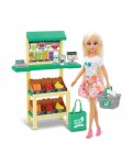 Комплект за игра Dreameez - Супермаркет, с кукла