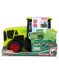 Комплект за игра Toi Toys - Трактор куфар с животни и аксесоари, 28 части