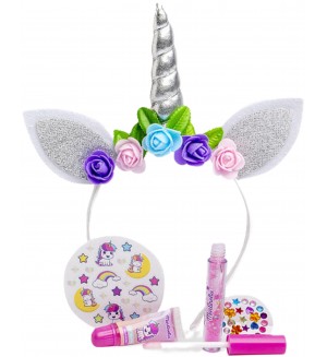 Комплект за красота Martinelia Little Unicorn - Диадема и гланц за устни