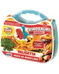 Комплект за моделиране RS Toys - Динозаври, 12 цвята, 240 g
