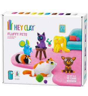 Комплект за моделиране с глина Hey Clay - Домашни любимци 