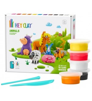 Комплект за моделиране с глина Hey Clay - Ферма