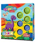 Комплект за оцветяване Colorino Creative - Печати и тампончета Дино
