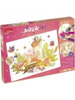 Комплект за оцветяване Maped Creativ - Aqua art, Sweet dreams, акварелни бои