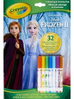 Комплект за оцветяване с игри Crayola - Frozen, 32 страници + 7 маркера Комплект за оцветяване с игри Crayola - Frozen, 32 страници + 7 маркера