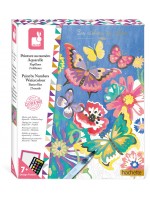 Комплект за оцветяване с цифри Janod - Пеперуди Комплект за оцветяване с цифри Janod - Пеперуди