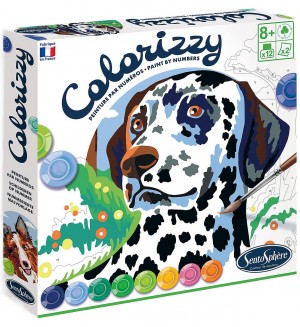 Комплект за оцветяване с цифри Sentosphere Colorizzy - Кучета