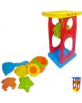 Комплект за пясък Raya Toys - Водно колело, 6 части, жълт