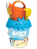 Комплект за пясък с лейка Micki - Bluey, 5 части Комплект за пясък с лейка Micki - Bluey, 5 части