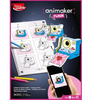 Комплект за рисуване Maped - Аnimaker flash, Poetic, 12+1