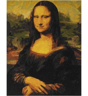 Комплект за рисуване по номера Grafix - Мона Лиза