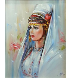Комплект за рисуване по номера MagicArt - Болярка (по оригинал на Миглена Кирилова)