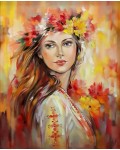 Комплект за рисуване по номера MagicArt - Чаровна девойка (по оригинал на Миглена Кирилова)