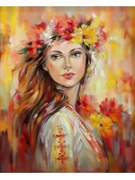 Комплект за рисуване по номера MagicArt - Чаровна девойка (по оригинал на Миглена Кирилова)