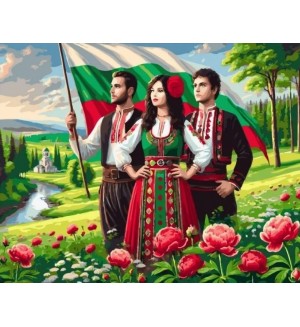 Комплект за рисуване по номера MagicArt - Гласът на Родината (по авторско право)