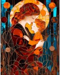 Комплект за рисуване по номера MagicArt - Майка и син (по авторско право)