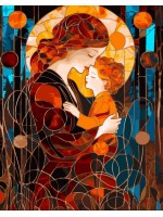 Комплект за рисуване по номера MagicArt - Майка и син (по авторско право)