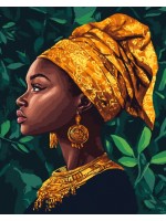 Комплект за рисуване по номера MagicArt -  Нишки от злато, златни бои