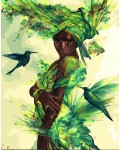 Комплект за рисуване по номера MagicArt - Покровителка на джунглата