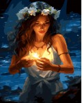 Комплект за рисуване по номера MagicArt - Самодива (по авторско право)