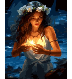 Комплект за рисуване по номера MagicArt - Самодива (по авторско право)