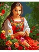 Комплект за рисуване по номера MagicArt - Цветен дар