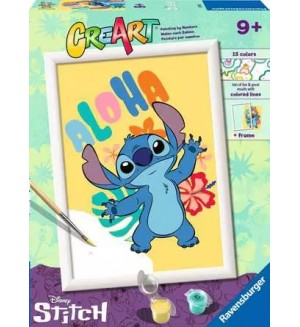 Комплект за рисуване по номера Ravensburger CreArt - Алоха Стич