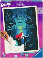 Комплект за рисуване по номера Ravensburger CreArt - Ариел и Урсула