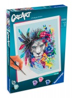 Комплект за рисуване по номера Ravensburger CreArt - Бохо Лъв