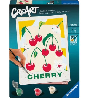 Комплект за рисуване по номера Ravensburger CreArt - Череша