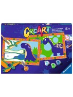Комплект за рисуване по номера Ravensburger CreArt - Динозавър