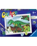 Комплект за рисуване по номера Ravensburger CreArt - Динозавър 2