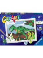 Комплект за рисуване по номера Ravensburger CreArt - Динозавър 2