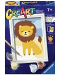 Комплект за рисуване по номера Ravensburger CreArt - Див лъв