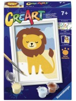 Комплект за рисуване по номера Ravensburger CreArt - Див лъв