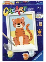 Комплект за рисуване по номера Ravensburger CreArt - Див тигър