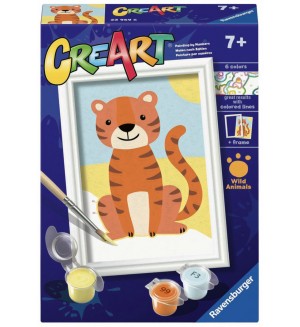 Комплект за рисуване по номера Ravensburger CreArt - Див тигър