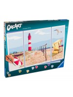 Комплект за рисуване по номера Ravensburger CreArt - До морския бряг