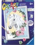 Комплект за рисуване по номера Ravensburger CreArt - Еднорог
