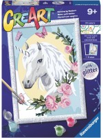 Комплект за рисуване по номера Ravensburger CreArt - Еднорог