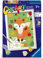 Комплект за рисуване по номера Ravensburger CreArt - Фантастична лисица